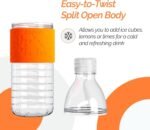 Copco Hydra 16.9 oz Water Bottle with Leak-Proof Lid - Tritan Reusable with Textured Grip Sleeve - BPA-Free, Shatter-Resistant, Dishwasher Safe for Travel, Gym, Work, Outdoors (Chevron Orange) - Image 5