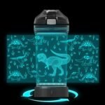 YuanDian Dinosaur Water Bottle, Light Up Boy Drinking Cups with 3D Dinosaur Night Light- 14 OZ Tritan BPA Free Eco-Friendly - Cool Jurassic Merchandise Gift for School Kids Boy Girl - Image 5