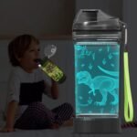 YuanDian Dinosaur Water Bottle, Light Up Boy Drinking Cups with 3D Dinosaur Night Light- 14 OZ Tritan BPA Free Eco-Friendly - Cool Jurassic Merchandise Gift for School Kids Boy Girl - Image 7