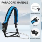 Konokyo Insulated Water Bottle with Straw,50 oz 3 Lids Water Jug with Carrying Bag,Paracord Handle,Double Wall Vacuum Stainless Steel Metal Flask,Navy Blue - Image 6