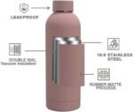 FAMKX 17oz Stainless Steel Insulated Narrow Mouth Sports Water Bottle, Double wall Cola Shape Vacuum flask (500ml, Dark green) - Image 4