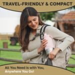Tail Wagging Love 32oz 3-in-1 Portable Travel Water Bottle, Food & Hydration Bottle - Dual Use for Humans & Pets with Detachable Bowls, Stainless Steel, Keeps Water Hot for 6hrs & Cold for 12hrs - Image 6