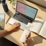 SANDJEST Glass Water Bottle with Silicone Sleeve and Straw Lid 20oz for Girls Women, Glass Drinking Bottles for Travel Home Gym Sports (Ivory Cream) - Image 6