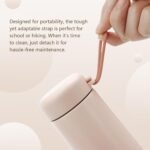 Simcat 9 oz Small Stainless Steel Vacuum Insulated Water Bottle with Silicone Handle and Leakproof Lid, Cold and Hot Drinks, for Travel, Gym, Camping and Hiking (Pink) - Image 6