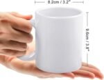 Personalized Coffee Mug with Picture Message | Custom Photo Text and Logo Ceramic Mugs | Customized Tea Cup for Men & Women | Unique Gift Idea Solid White - Image 3