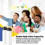 Mifoci 20 Pieces Water Bottle Bulk 17 oz Plastic Water Bottles Bulk Gym Sports Adults Reusable Large Bottles with Leak Proof Flip Top for Party Outdoor(Regular Style,Solid White) - Image 4