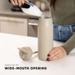 Simple Modern Water Bottle with Straw lid | Insulated Stainless Steel Thermos | Reusable Travel Water Bottles for Gym & Sports | Leak Proof & BPA Free | 34oz, Lavender Mist - Image 4