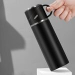 Insulated Water Bottle Travel Coffee Mug Stainless Steel Vacuum Flask Coffee Cups Water Flask for Hot and Cold Drinks 16.23 oz/480ml（Black） - Image 6