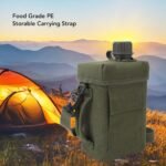 equlup 2L Insulated Water Bottle, Large Capacity Portable Outdoor Water Flask Jug Multi Fuctional Canteen with Carrying Handle for Camping, Backpacking, Hiking (OD Green) - Image 3