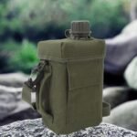 equlup 2L Insulated Water Bottle, Large Capacity Portable Outdoor Water Flask Jug Multi Fuctional Canteen with Carrying Handle for Camping, Backpacking, Hiking (OD Green) - Image 4
