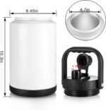 Sursip 1 Gallon Insulated Water Jug wtih Straw, Stainless Steel Large Sports one Gallon Water Bottle for Travel, Hiking, Camping 128 oz(Black) - Image 4