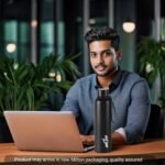 Milton Thermosteel Aura 1000, Double Walled Vacuum Insulated Thermos 1000 ml,1.05 Ltr | 24 Hours Hot and Cold Water Bottle,Stainless Steel, BPA Free,Leak Proof Black - Image 7