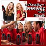 Hushee 12 Pack Cheer Water Bottle Squeeze Bulk 20 oz Cheerleader Reusable Plastic Sports Water Bottles with Pull Top Cap Coach Gift for Team Party Supplies Gym Party Supplies(Black and Red) - Image 6