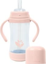 Green Sprouts® Glass & Sprout Ware® Sip & Straw 5oz., 6mo+, Plant-Plastic, Platinum-Cured Silicone, Dishwasher Safe, Grows with Baby, Tested for Hormones, Spice - Image 3