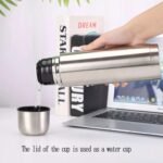 Small water bottle Mini Vacuum Insulated Stainless Steel Water Bottle Flask Metal Bottle for Hot and Cold Drinks 12Oz/350ml(Silver) - Image 5