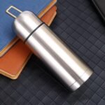Small water bottle Mini Vacuum Insulated Stainless Steel Water Bottle Flask Metal Bottle for Hot and Cold Drinks 12Oz/350ml(Silver) - Image 7