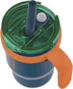 REDUCE 14 oz Coldee Tumbler with Handle for Kids - 2 Pack, Leakproof Insulated Stainless Steel Mug with Lid & Spill-Proof Straw, Keeps Drinks Cold up to 18 Hrs, Grey and Navy - Image 4
