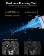 Laser Engraving Machine for Beginners, Woxcker L2 Flex 5W Enclosure Pre-Assemble Laser Engraver 0.01mm High Precision for Coated Metal, Wood, Acrylic, Leather, Glass (Class 1 Output 5000mW） - Image 6
