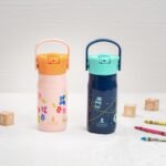 Zak Designs Harmony Kid Water Bottle Benefiting St. Jude, For Travel or At Home, 14oz Stainless Steel is Leak-Proof When Closed and Vacuum Insulated (Space) - Image 8