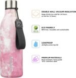 BJPKPK Insulated Water Bottles, 25 oz Stainless Steel Metal Water Bottle with Strap, BPA Free Leak Proof Jugs, Mugs, Flasks, Reusable Thermal Flasks for Sports & Travel, Blossom - Image 3
