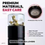 Ukiyo Steel Premium Stainless Steel and Glass Tea & Fruit Infuser Bottle - Travel Tumbler with Stainless Steel Filter - Image 4