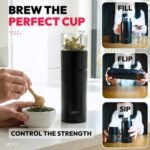 Ukiyo Steel Premium Stainless Steel and Glass Tea & Fruit Infuser Bottle - Travel Tumbler with Stainless Steel Filter - Image 5