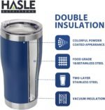 HASLE OUTFITTERS 20 oz Tumbler Bulk, Stainless Steel Tumblers with Lid, Vacuum Insulated Tumbler, Double Wall Powder Coated Cup, coffee mugs, Navy Blue, 1 Pack - Image 3