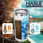 HASLE OUTFITTERS 20 oz Tumbler Bulk, Stainless Steel Tumblers with Lid, Vacuum Insulated Tumbler, Double Wall Powder Coated Cup, coffee mugs, Navy Blue, 1 Pack - Image 6