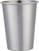 I-MART 16 Pack Stainless Steel Cups 12 oz Metal Drinking Glasses Reusable Stainless Steel Pint Cups for Water, Beer, Coffee, Juice, Kids, Adults, Camping, Travel, Home, Parties - Image 3