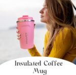 YINBAOGE Insulated Travel Coffee Mug, Spill & Leak Proof, Portable To Go Camping Stainless Steel Coffee Tumbler, Reusable Thermal Coffee Cup with Lid for Hot & Cold Drinks (2nd-Pink, 12 OZ) - Image 6