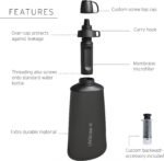 LifeStraw Peak Series - Collapsible Squeeze Bottle Water Filter System - 1L for Trail Running, Camping, Hiking, Travel, Cycling, and Fishing; Mountain Blue - Image 3