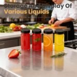 12 Pack 2 oz Glass Shot Mini Bottles with Black Lids - Reusable Leakage-Proof Small Clear Jar for Ginger, Wellness Shot, Juice, Sample, Whiskey, Essentials - Wide Mouth Containers, Dishwasher Safe - Image 5