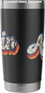 Alvin Personalized Name Shirt Custom Lettering 70's Stainless Steel Insulated Tumbler - Image 3