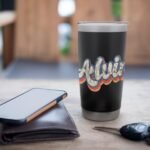 Alvin Personalized Name Shirt Custom Lettering 70's Stainless Steel Insulated Tumbler - Image 7