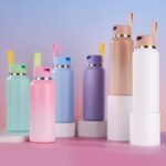 12oz Toddler Cup, Insulated Kids Water Bottle for School Boys&Girls, 304 Stainless Steel Sport Water Bottle with Straws, BPA-Free, Gradient Pink - Image 5