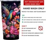 QruKinx Hummingbird Tumbler 20oz | Stainless Steel Travel Mug with Leak-Proof Lid | Bird Insulated Cup for Coffee, Tea and Iced Drinks | Hummingbird Gifts for Women - Image 3