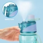 FEIJIAN Mist & Sip Water Bottle, 22oz, BPA-Free, Leakproof & Lightweight, Ideal for Fitness & Outdoor, Blue - Image 3