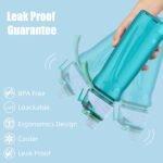 FEIJIAN Mist & Sip Water Bottle, 22oz, BPA-Free, Leakproof & Lightweight, Ideal for Fitness & Outdoor, Blue - Image 4