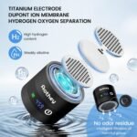 Hydrogen Water Bottle - Upgraded 1600ppb Portable Hydrogen Water Ionizer Machine, Rechargeable Gift Health Cup for Home, Office (Black) - Image 4