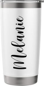 Melanie Personalized Name Custom Travel Mug Stainless Steel Insulated Tumbler - Image 4