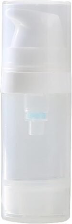 1 Pc Transparent Empty Reusable Airless Vacuum Pump Bottle, Leakproof Travel Cream Lotion Toner Foundation Liquid Container (10ml) - Image 4