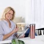 FristChoice 20 oz Skinny Tumblers with Lid and Straw,Stainless Steel Vacuum Insulated Tumbler Cup Double Wall Travel Coffee Mug, Thermal Water Tumbler for Hot and Cold Drinks(Rose Gold,1) - Image 8