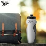 Reebok Squeeze Water Bottles With Athletic Design - Water Bottle 24 oz - Sports Water Bottle - Reusable Water Bottle For Gym, Running, Hiking etc, BPA Free (White) - Image 3