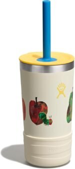 Hydro Flask Kids 12 Oz Tumbler with Lid and Straw for School - Insulated Stainless Steel World of Eric Carle™ Fruit - Image 3