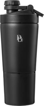 PB Penta Protein Shaker Bottle Insulated Stainless Steel 20oz + 4oz Storage, Leak-Proof Noise-Free BPA & Phthalate-Free Design for Gym Fitness Travel - Image 3