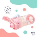 Zak Designs Disney Beacon Kid Water Bottle for Travel or At Home, 12oz Plastic is Durable and Leak-Proof with Liquid Lock Spout, Cover, Carry Handle, Protective Base (Mickey Mouse & Minnie Mouse) - Image 5