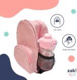 Zak Designs Disney Beacon Kid Water Bottle for Travel or At Home, 12oz Plastic is Durable and Leak-Proof with Liquid Lock Spout, Cover, Carry Handle, Protective Base (Mickey Mouse & Minnie Mouse) - Image 8