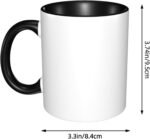 GUISOEI Custom-made Photo Coffee Mug, Customizable Ceramic Porcelain 11 Oz Straight Sided Cylinder Mug with Photo Text Logo, BlackNoCustom, Mother's Day, Father's Day, Wedding, New Year Gift - Image 3