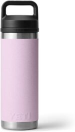 YETI Rambler Bottle Chug, Vaccum Insulated Stainless Steel Bottle with Leakproof Chug Cap, Cherry Blossom, 18 oz (532 ml) - Image 5