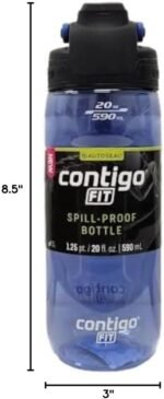 Contigo Fit Autoseal Tritan Spill-Proof Bottle, Amp Blue, 20 Oz/1.25 Pt/590 mL - Image 3